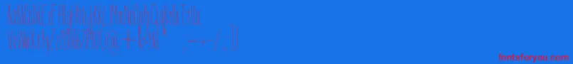 DorothyMiranda Font – Red Fonts on Blue Background