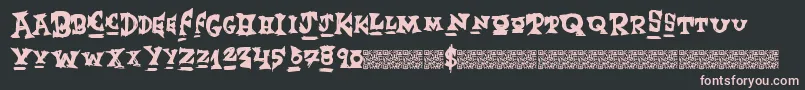 Eventmaker Font – Pink Fonts on Black Background