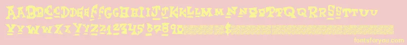 Eventmaker Font – Yellow Fonts on Pink Background