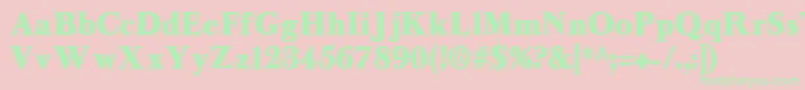 Longislandcontour Font – Green Fonts on Pink Background