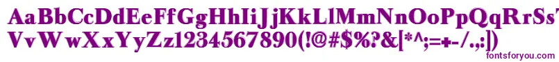 Longislandcontour Font – Purple Fonts on White Background