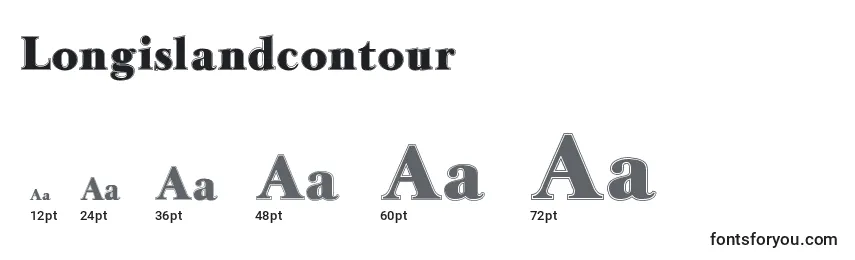 Longislandcontour Font Sizes