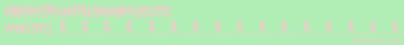 TheOthersAreHere Font – Pink Fonts on Green Background