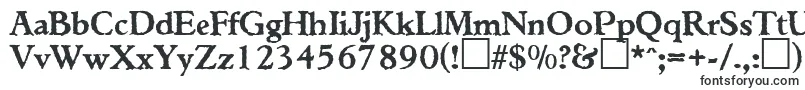 Шрифт TiconderogaRegularDb – определенные шрифты
