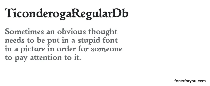 TiconderogaRegularDb Font