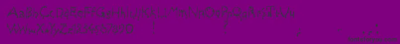 Draculas Font – Black Fonts on Purple Background