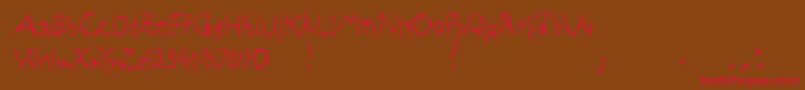 Draculas Font – Red Fonts on Brown Background