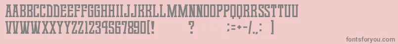 GomariceGameContinue02 Font – Gray Fonts on Pink Background