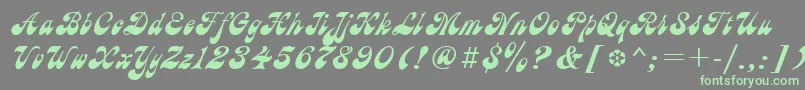 AstronCyrillic Font – Green Fonts on Gray Background