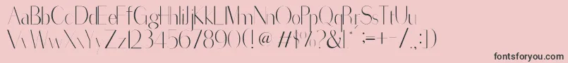 SorredaPro-Schriftart – Schwarze Schriften auf rosa Hintergrund