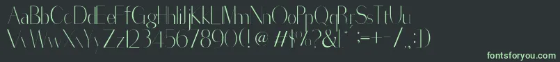 SorredaPro Font – Green Fonts on Black Background