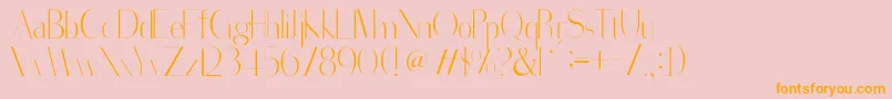 SorredaPro Font – Orange Fonts on Pink Background