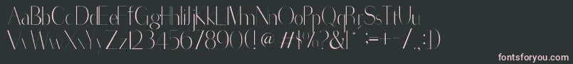 SorredaPro Font – Pink Fonts on Black Background