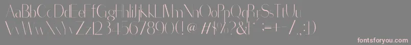 Шрифт SorredaPro – розовые шрифты на сером фоне