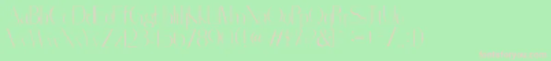 fuente SorredaPro – Fuentes Rosadas Sobre Fondo Verde