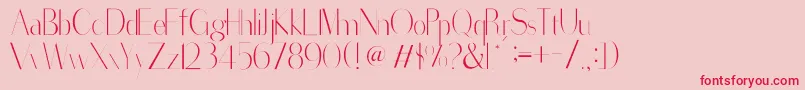 SorredaPro Font – Red Fonts on Pink Background