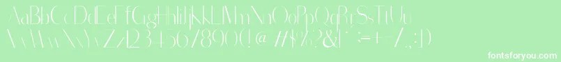 SorredaPro Font – White Fonts on Green Background