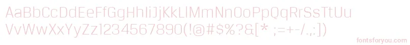 BreuertextLight Font – Pink Fonts on White Background