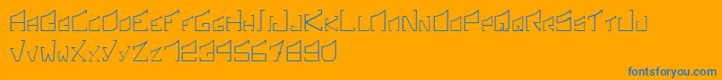 SonicBoomRegular Font – Blue Fonts on Orange Background
