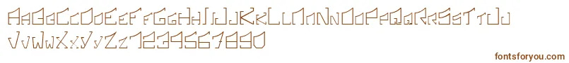 SonicBoomRegular Font – Brown Fonts on White Background