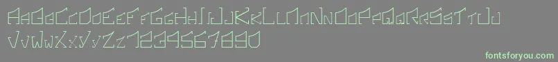 SonicBoomRegular Font – Green Fonts on Gray Background