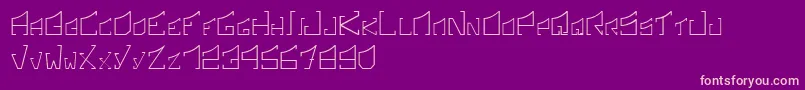 Шрифт SonicBoomRegular – розовые шрифты на фиолетовом фоне