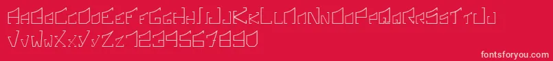 fuente SonicBoomRegular – Fuentes Rosadas Sobre Fondo Rojo