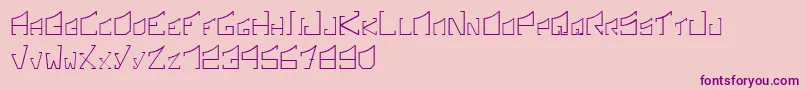 SonicBoomRegular Font – Purple Fonts on Pink Background