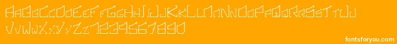 SonicBoomRegular Font – White Fonts on Orange Background