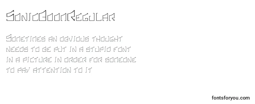 Обзор шрифта SonicBoomRegular