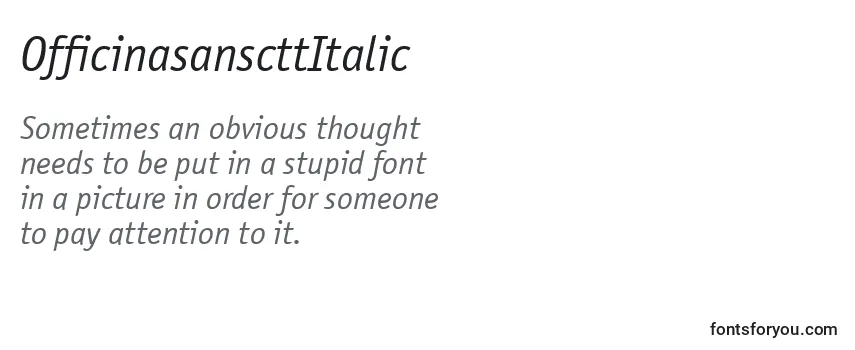 Review of the OfficinasanscttItalic Font