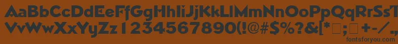 TricorneDisplaySsi Font – Black Fonts on Brown Background