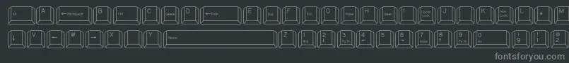 Подробнее о шрифте QwertyPc Шрифт QwertyPc – серые шрифты на чёрном фоне