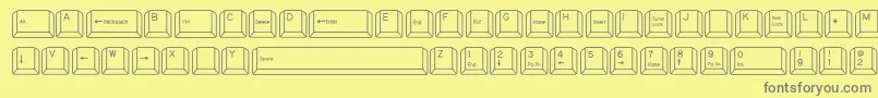 Подробнее о шрифте QwertyPc Шрифт QwertyPc – серые шрифты на жёлтом фоне