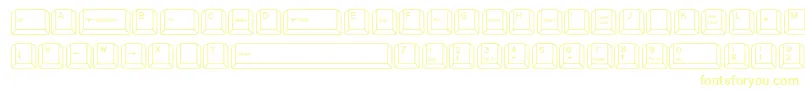 QwertyPc-Schriftart – Gelbe Schriften