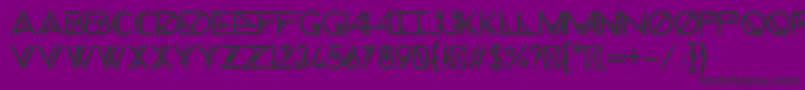 ChronicNormal Font – Black Fonts on Purple Background