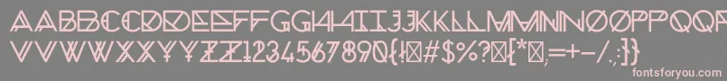ChronicNormal Font – Pink Fonts on Gray Background