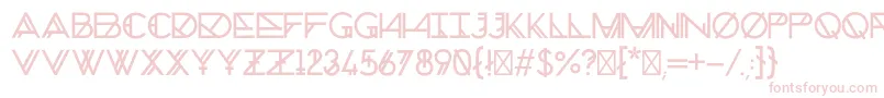 ChronicNormal Font – Pink Fonts on White Background