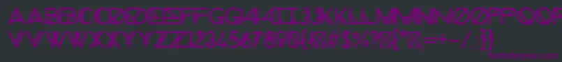 ChronicNormal Font – Purple Fonts on Black Background