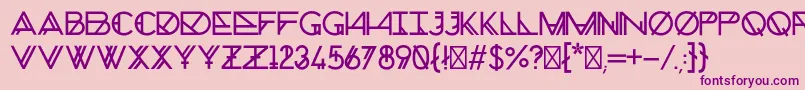 ChronicNormal Font – Purple Fonts on Pink Background