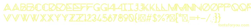 ChronicNormal Font – Yellow Fonts on White Background