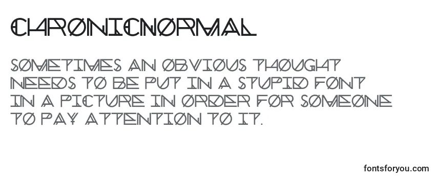 Шрифт ChronicNormal