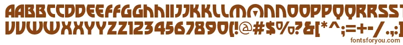 SovietBoulevard Font – Brown Fonts on White Background