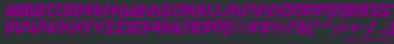 SovietBoulevard Font – Purple Fonts on Black Background