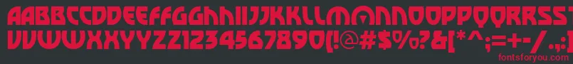 SovietBoulevard Font – Red Fonts on Black Background