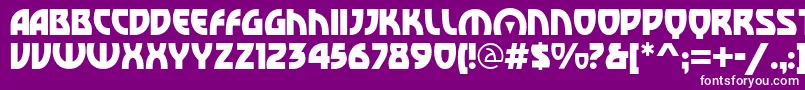 SovietBoulevard Font – White Fonts on Purple Background