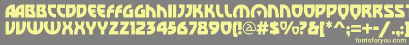 SovietBoulevard Font – Yellow Fonts on Gray Background