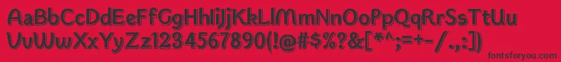 More about KwokwiRegular Font KwokwiRegular Font – Black Fonts on Red Background