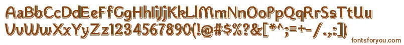 KwokwiRegular Font – Brown Fonts on White Background