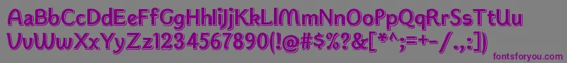 KwokwiRegular Font – Purple Fonts on Gray Background